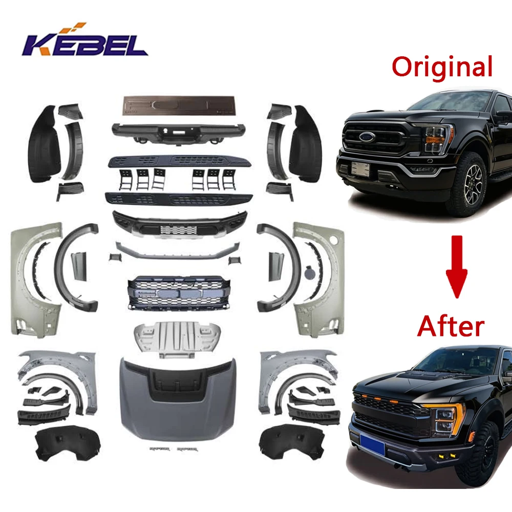 KEBEL Trajni komplet za Ford F-150 2021 Nadogradnja na Ford F-150 Raptor 2022 OEM stil dijelovi za popratnu prodaju