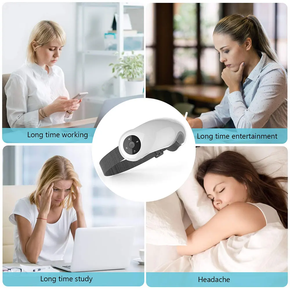 2022 Micro Vibration Mini Electric Rf Eye Beauty Massage Tool With Heat Eye Contour Massage Instrument Eyes Care Massager