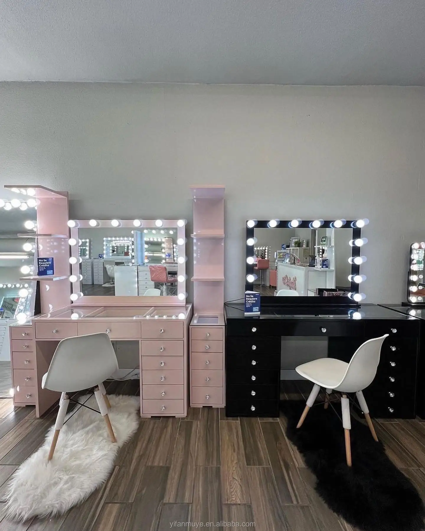 Vanity Desk with Mirror and Lights - Stylish & Functional