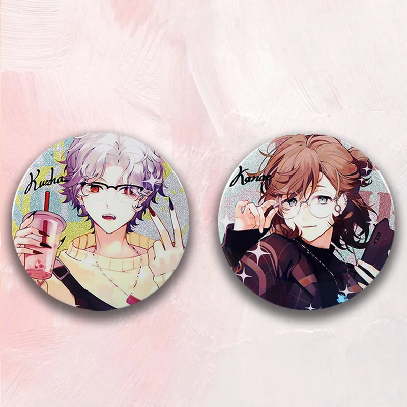 Promotion Custom Anime Logo Printing Tinplate 58mm Cheap Magnetic Pin Custom Tin Bbadges Button