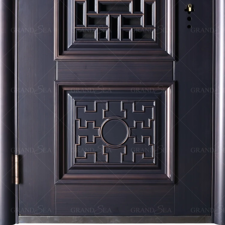Foshan Factory Direct Selling Iron Steele Exterior Residential Security Doors Exterior Steel Door