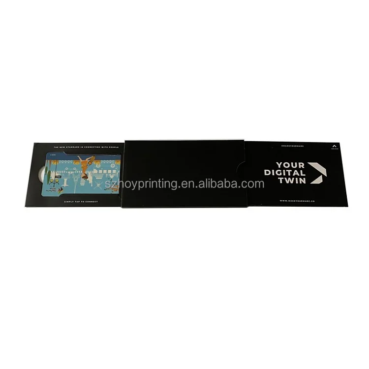 Custom Credit Card Push Slider Card Packaging for Bank Card