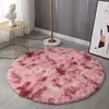 Circular tie-dye rose red