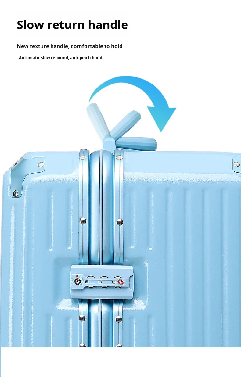 product aluminum frame luggage abspc hard shell travel case frosted anti scratch surface folding cup holder usb tsa lock suitcase-9