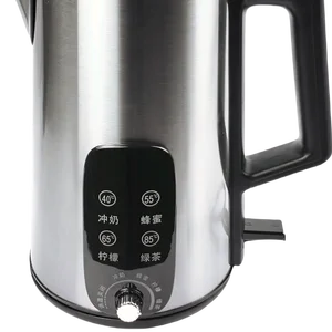 2.0L High Quality Best Seller Double Wall Electric Digital Kettle Small Pot Heating Plate 1800W Temperature Control Water Heater