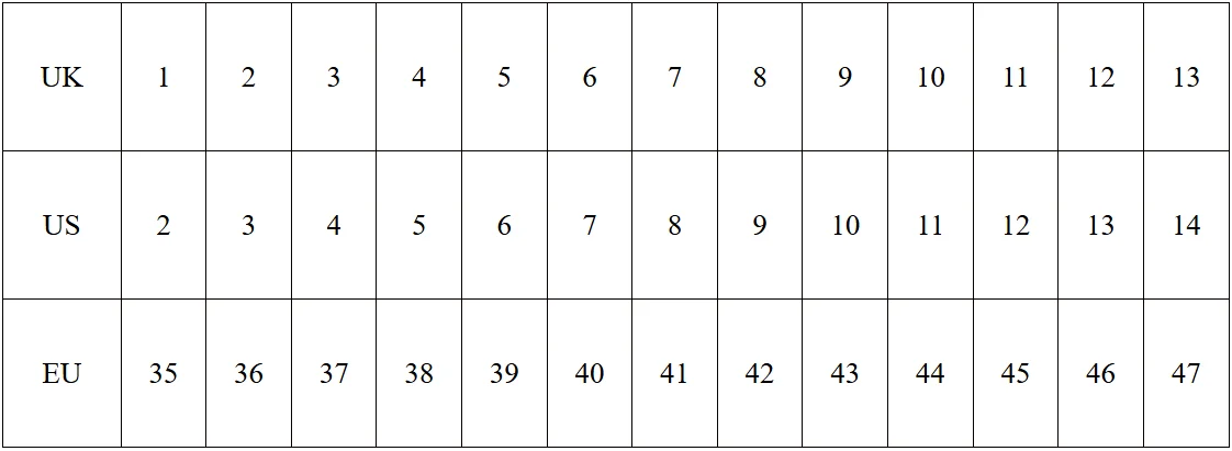 Product dimensions