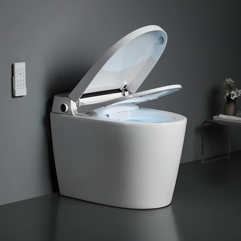 Self Clean Auto Open Sensor Flush Siphonic Fully Automatic Toilet Bowl Bathroom Floor Electronic Intelligent Smart Wc Toilet