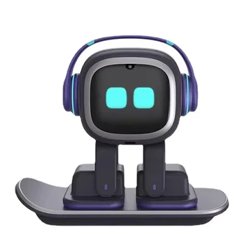 New Design Emo Robot Emotional Voice Ai Desktop Toys Children Compansion Pet Vector Robot Christmas Gift