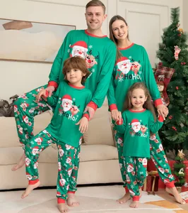 Christmas Plus Size Women Home Sleepwear Christmas Pajamas Cage Dog Decoracion Clothes Pj Sets for Family