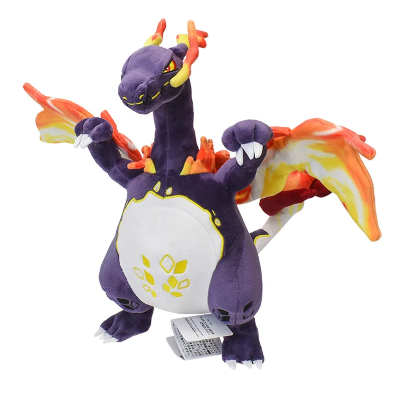 高品質38cm黒とオレンジのダイナマックスチャリザードぬいぐるみ15