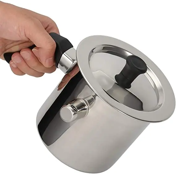 Factory Hot Sales Belly Shape Stainless Steel Double Wall Cooking Pot Whistling Milk Boiling Pot