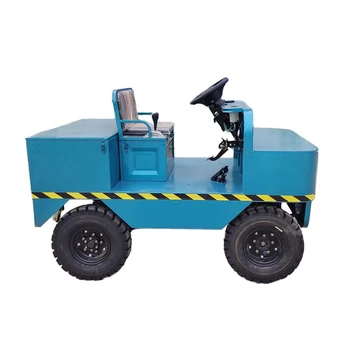 Four-wheel quiet electric flat truck warehouse heavy High Power tractor