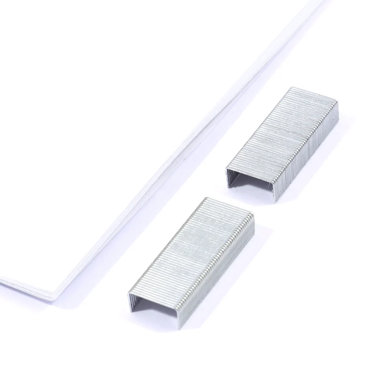 Foska Super Cost Effective Anti-rust Galvanized Wire No.10 Silver Staples for School Office Stationery Supplies