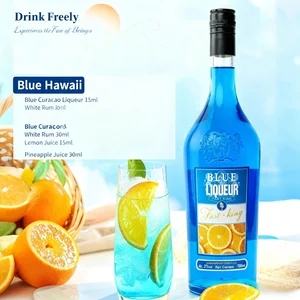 High Cost Performance Blue Orange Fruit Cocktail 700ML Bottle 21vol Alcohol FASTKING Brand Chinese Factories Supermarket Retail