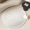 Fleur de jade blanc ronde
