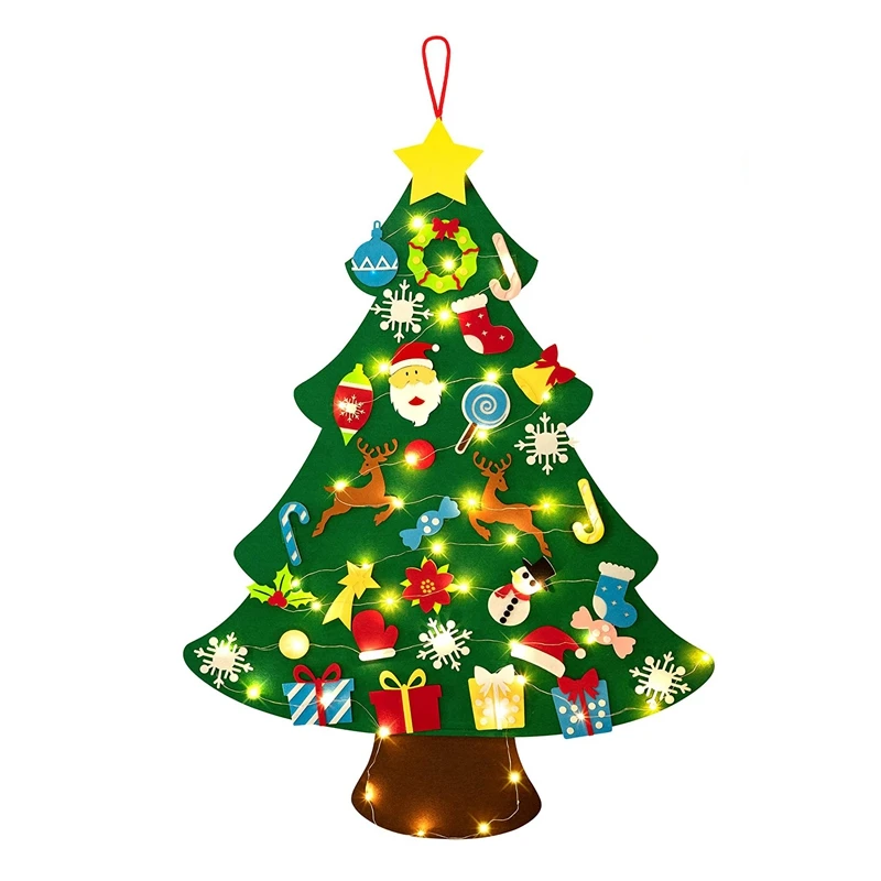 Kids DIY Felt Christmas Tree Merry Christmas Decorations For Home 2021 Em  2022 Faça Você Mesmo: árvore De Natal, Árvores De Natal De Crianças, Árvore  De Natal | Diy Christmas Tree With