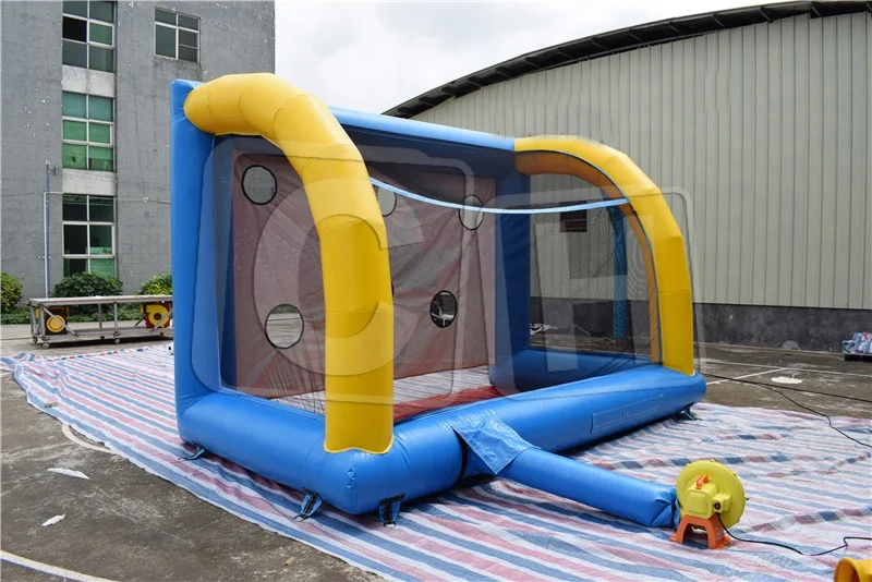 Inflatable Soccer Shootout Game Portable Inflatable Football Shooting Target Post Gate Inflatable Football Goal for Party