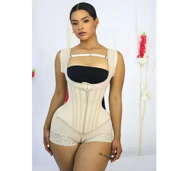 Sculpting Shaper Ultimate Hourglass Figure Waist Fajas with Built-in Waist Trainer Maximum Compression Shapers