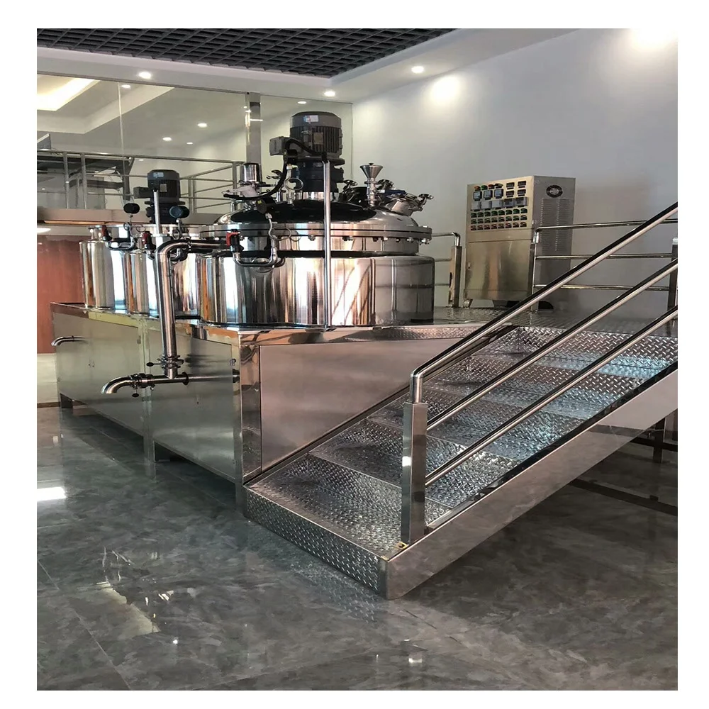 Weidong Vacuum Homogenizer Emulsifier Body Lotion Facial Cream Making Machine With Upper