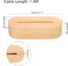 Legno-Bianco Caldo-Ovale 145x60x35mm, fessura da 5mm