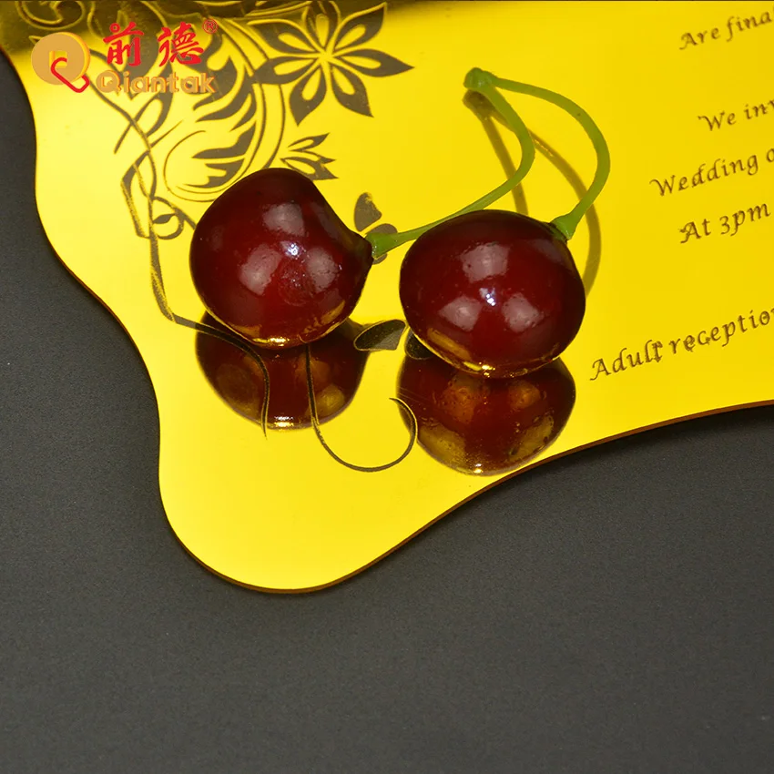 2mm Thickness Luxury Wedding Cards Invitation With Envelopes Custom