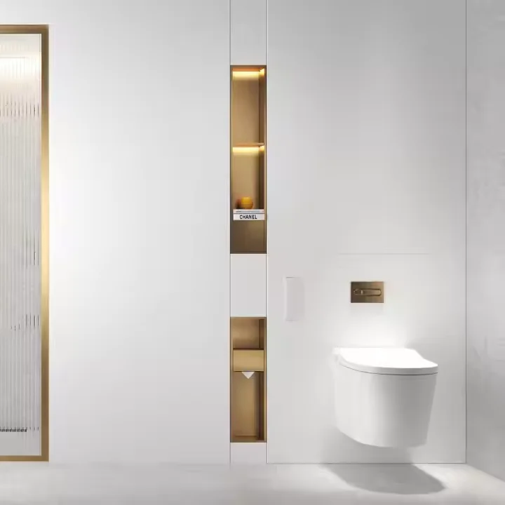 OEM ODM Manufacturer Stainless Steel Niche Chien Niche Fragrance Luxury Metal Shower Niche