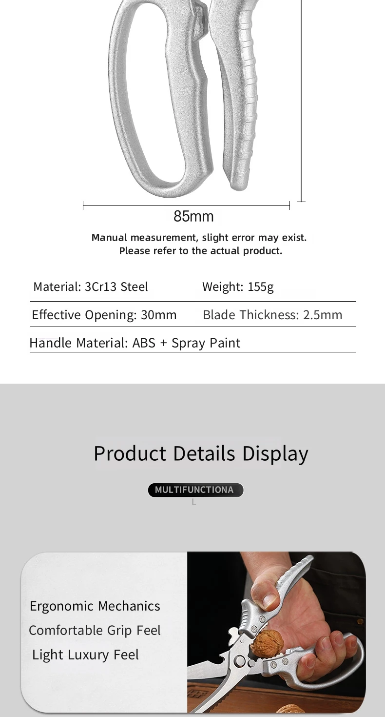 Meat cutting scissors