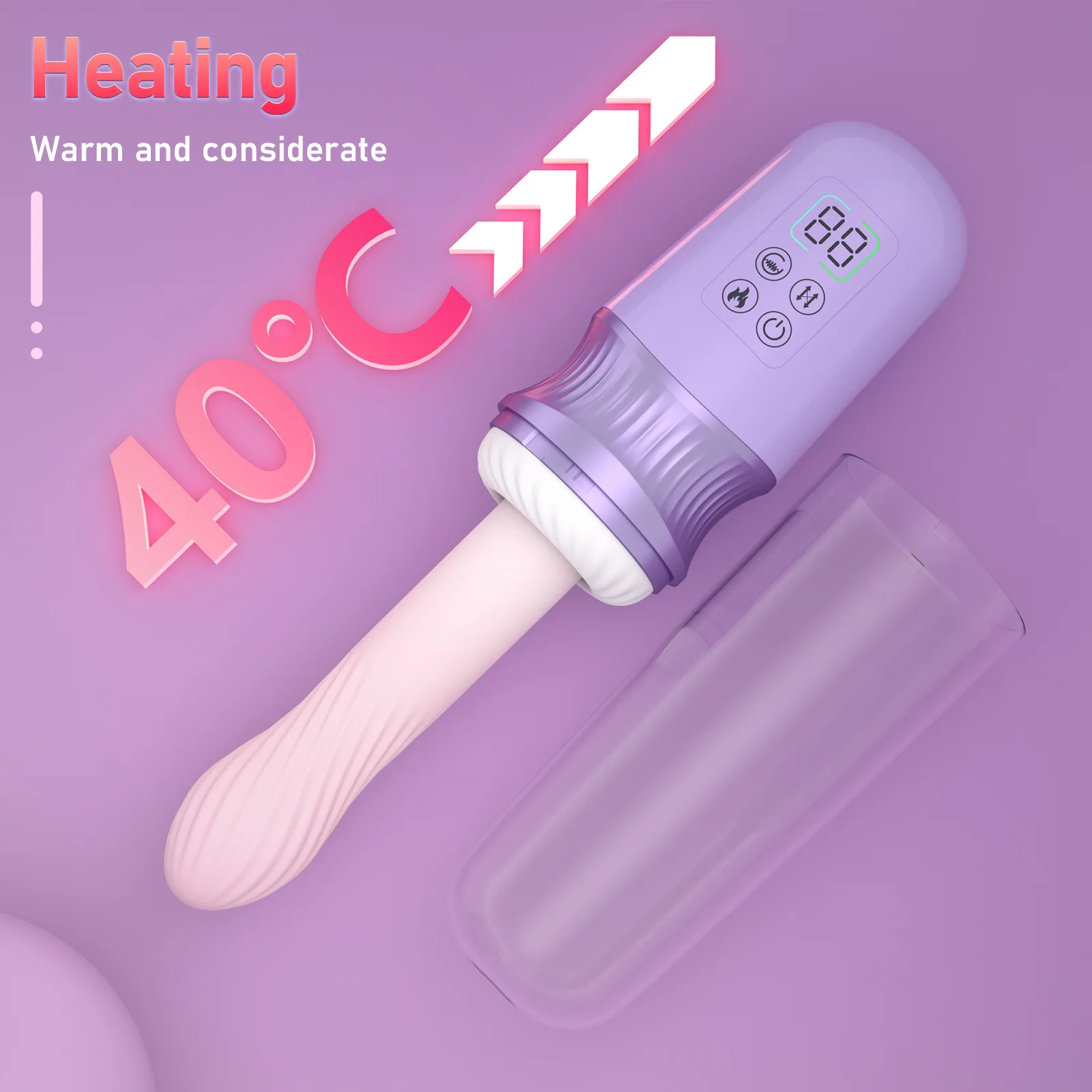 Sex Toy Vibrator with Heating Function for Women, Adult Toys with 7 Vibrating & Thrusting Modes for G Spot Clit Anal Stimulation Sex Toy Vibrator with Heating Function for Women, Adult Toys with 7 Vibrating & Thrusting Modes for G Spot Clit Anal Stimulation