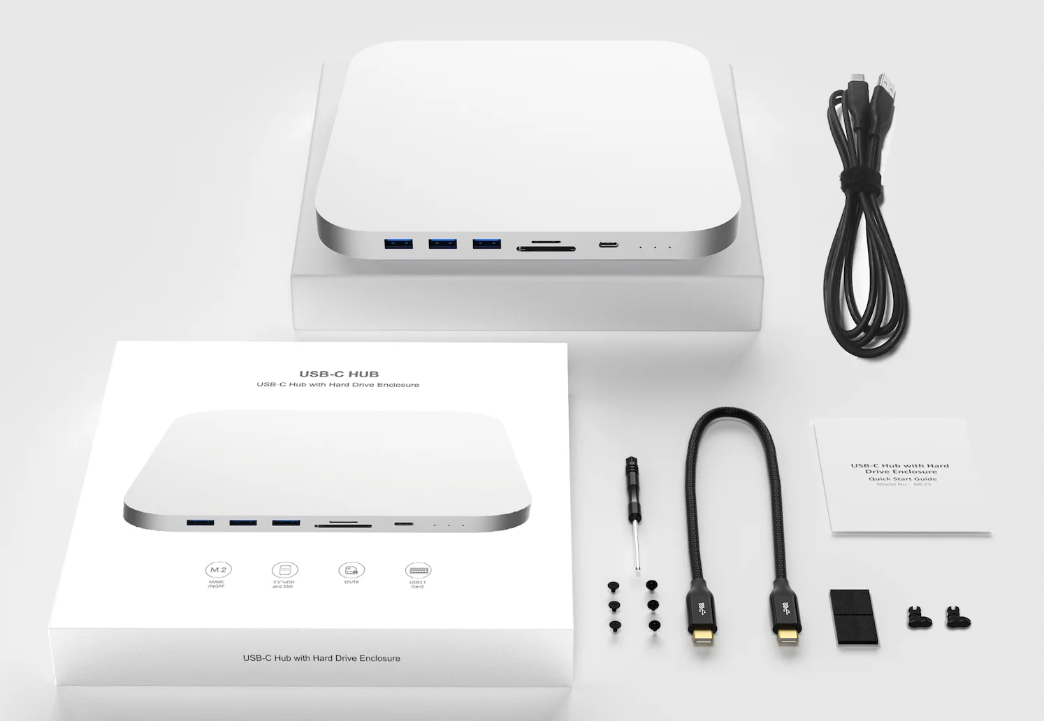 MC25 Pro - High-Speed USB C Docking Station for Mac Mini