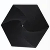 15cm black hexagon
