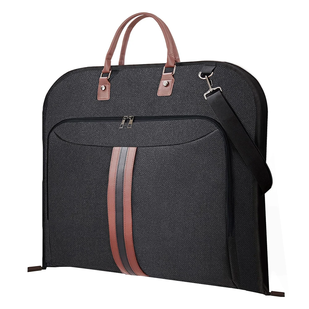 Customized Foldable Waterproof Travel Business Suit Cover Garment Duffel Bag Hanging Clothes Duffle Bags