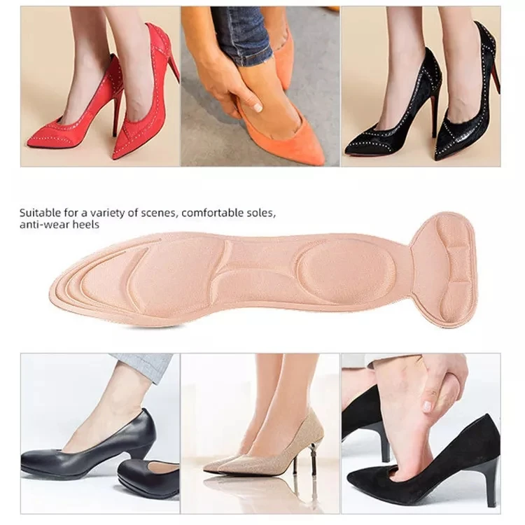 High Quality 5d Massaging Sponge Comfort High Heel Insoles For Foot