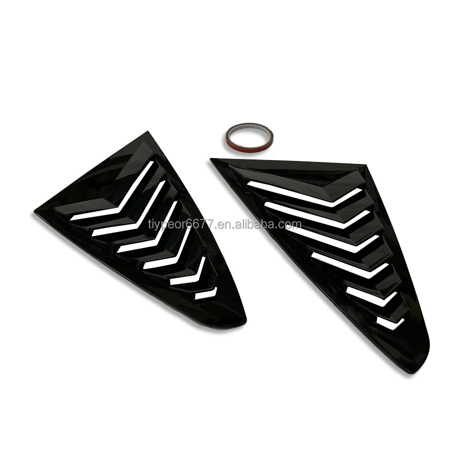 product tiypeor auto exterior accessories for mg7 mg 7 jdm car rear side window louvers air vent scoop shades cover blinds-7