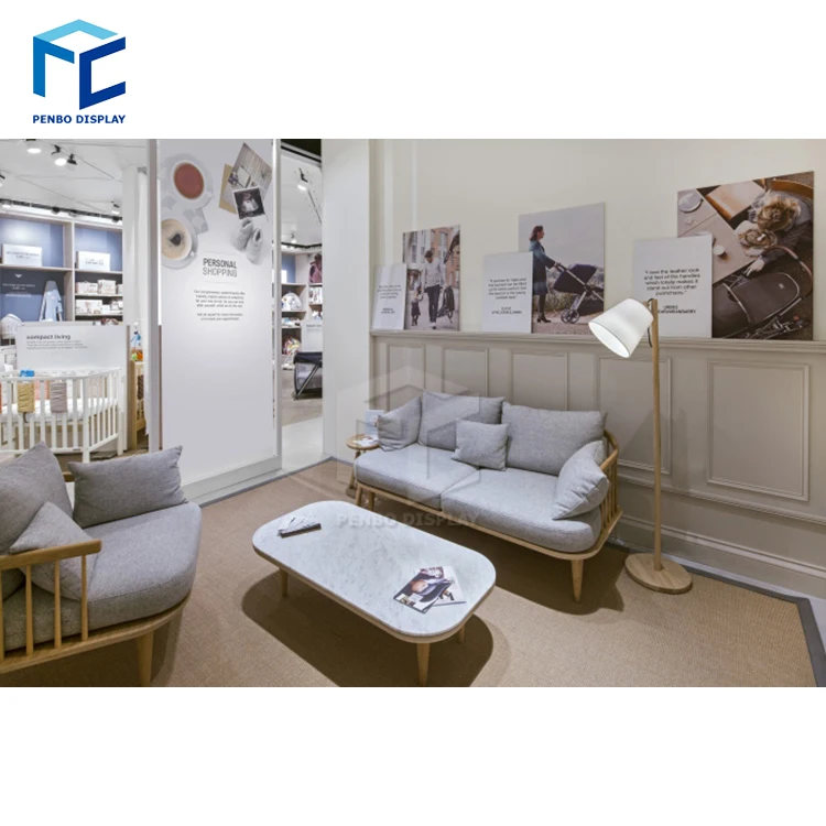 Encargo al por mayor boutique ropa de bebé tienda interior diseño