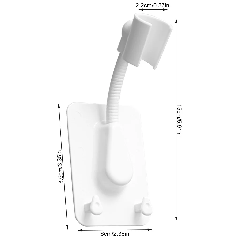 Shower Head Holder,Bathroom Strong Adhesive Showerhead Adapter,Wall Mount Handheld Shower Head Holder Bracket,Waterproof,Relocatable Shower Wand