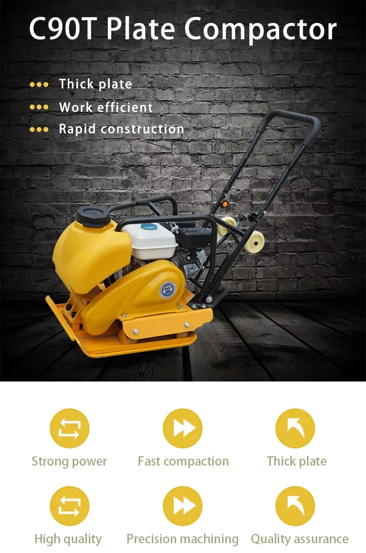 Diesel Plate Compactor C-90T, 510x550mm, 5.5-7HP, Low Maintenance Cost ...