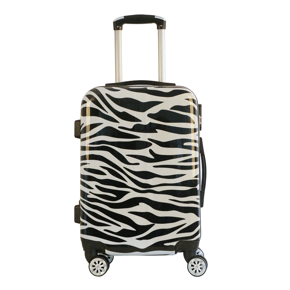 zebra suitcase hard case