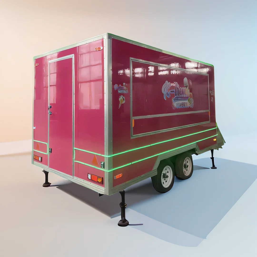 Ice Cream Cart Ice Slush Cart Mobile Food Carts For Sale Mobile Kitchen Food Truck For Sale manufacture