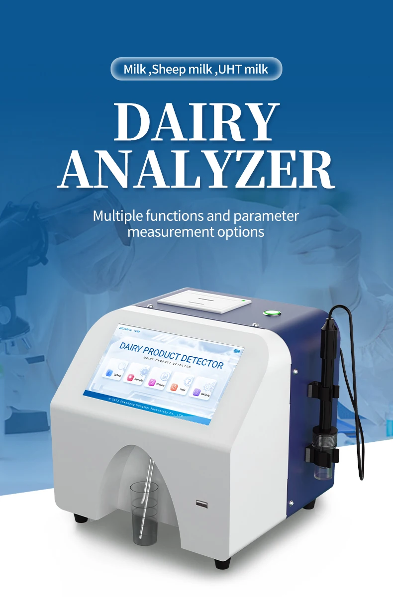 Milk Analyzer Machine Goat Uht Milk Fat Protein Test Equipment