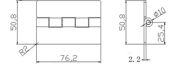 Heavy Duty Without Holes Steel 3 Inch Hinge - Buy 3 Inch Hinge,3 Inch ...