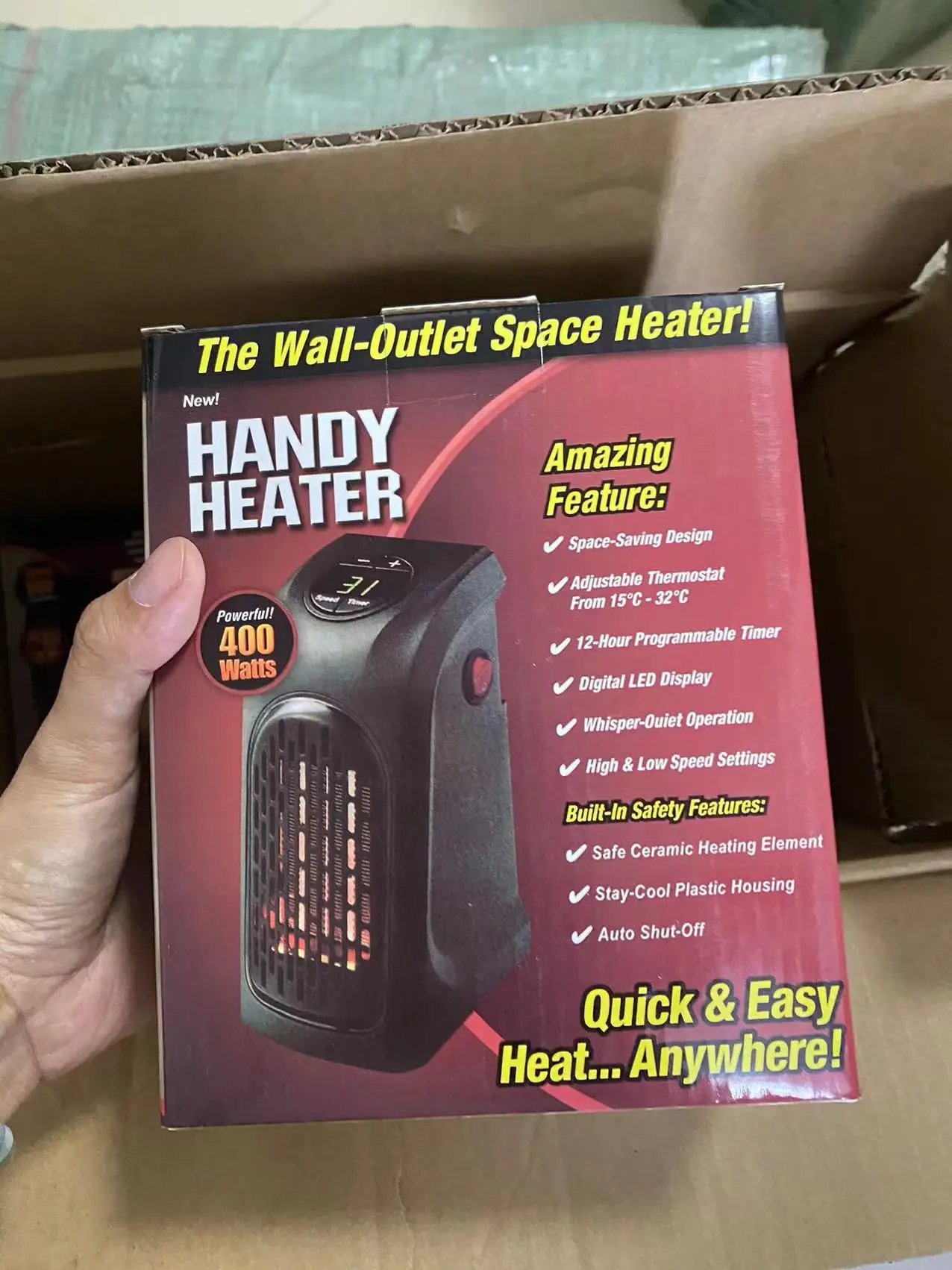 Portable Ptc Heater Portable Heating Fan Plug In Electric Space Mini