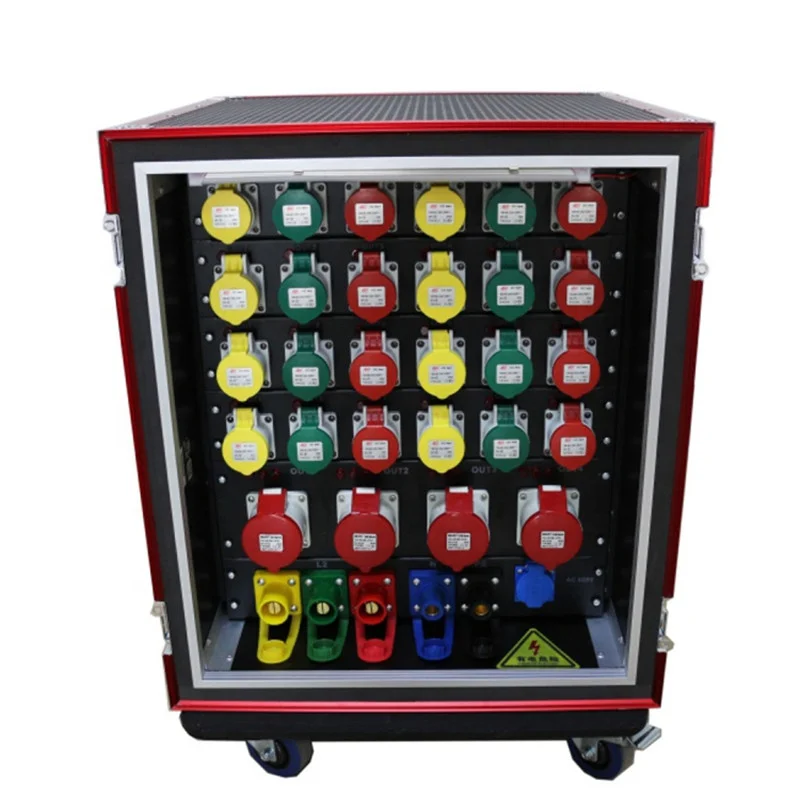 stage light lighting controller console Super sound-off 24X16A+4X32A Power Rack power distributor 24roadX16A+4roadx32A