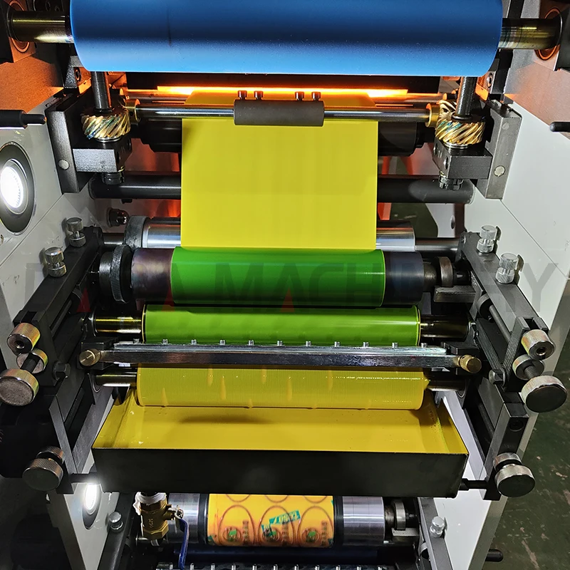 2 Colors Flexo Paper Sticker Label Roll to Roll Printing Machine Rotary Label  Flexographic Printers