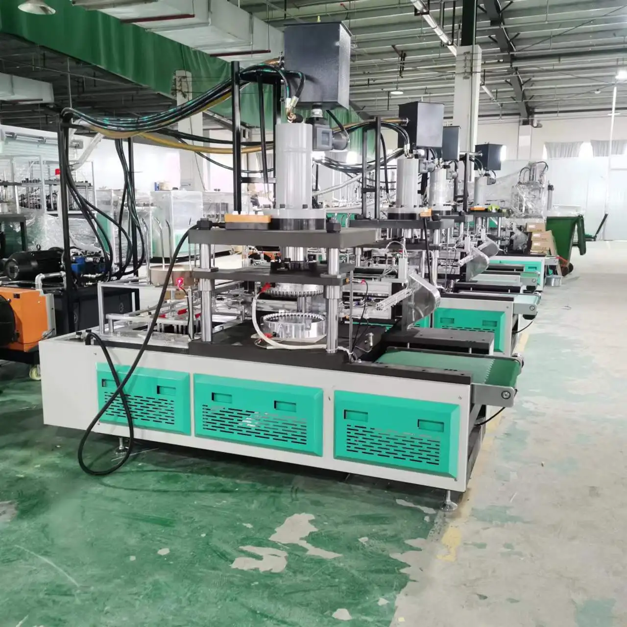 MSL800J Single Station Automatic Paper Sugarcane Bagasse Plate Molding Machine Making Paper Cake Tray