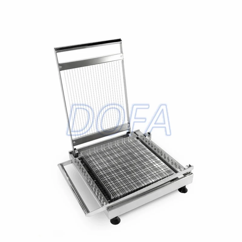 Stainless Steel Manual Double Blade Cheese Cake Cutting Machine Chocolate Cube Guitar Cutter