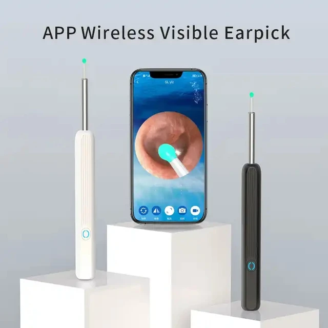 Wifi Visual Ear Spoon Mini 1080p Hd Camera 3.5mm 5mp Electric Ear Wax Removal Cleaner - Image 2