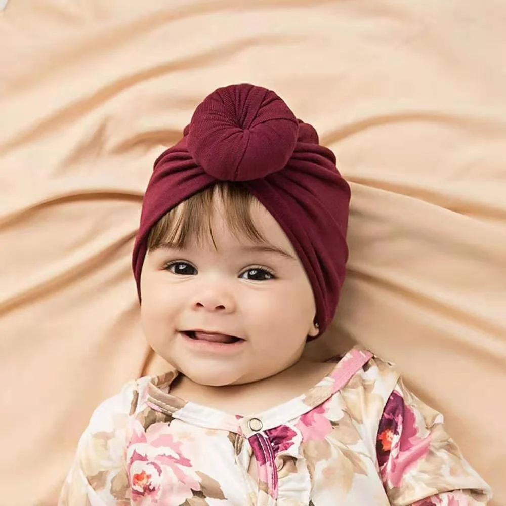 Baby Girls Headband Elastic Cotton Hair Band Turban Head Wraps for Toddler Infant 