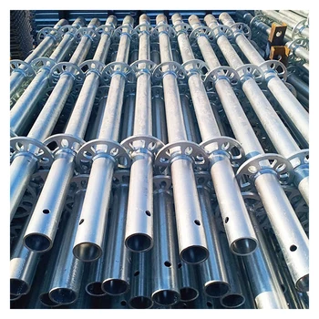 Heavy-Duty Galvanized All-Layer Construction Metal Scaffold System Steel Ring Lock Ladder High-Strength Ringlock Scaffold