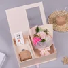 Elegante borsa tote in stile garofano rosa inclusa