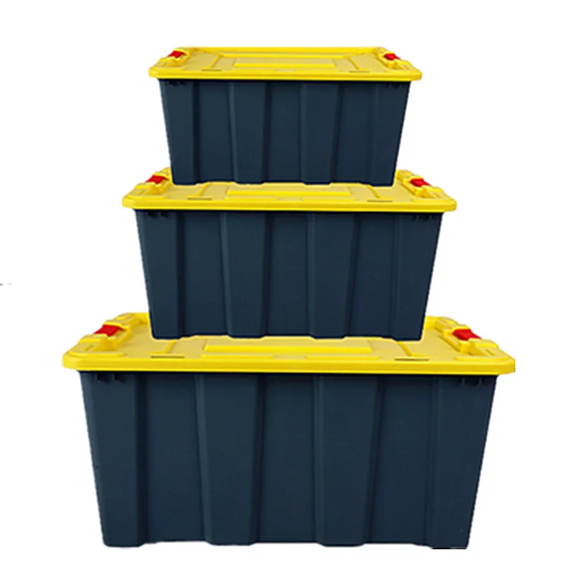 27 Gallon Heavy Duty Stackable Tough Storage Tote Bin Garage Storage